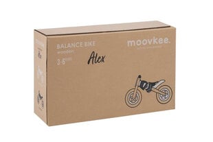 Беговел Moovkee Alex Nice Black, черный цена и информация | Детский трехколесный велосипед - коляска с удобной ручкой управления для родителей Riff F95941 2в1, фиолетовый | kaup24.ee