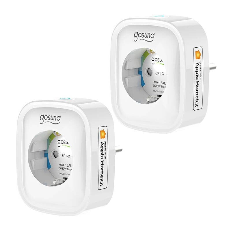 Smart socket WiFi Gosund SP1-H (2-pack)(HomeKit) hind ja info | Lülitid ja pistikupesad | kaup24.ee