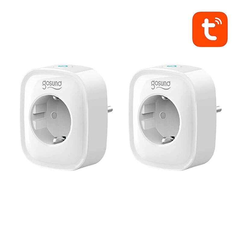 Smart socket WiFi Gosund SP1 (2-pack), Tuya цена и информация | Lülitid ja pistikupesad | kaup24.ee