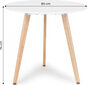 Modernhome Modern wooden table for the living room kitchen 80cm hind ja info | Arvutilauad, kirjutuslauad | kaup24.ee