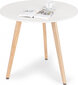 Modernhome Modern wooden table for the living room kitchen 80cm hind ja info | Arvutilauad, kirjutuslauad | kaup24.ee