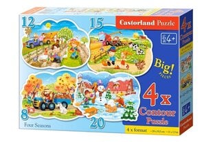 Pusle Castorland Neli hooaega 4in1, 55 p. цена и информация | Пазлы | kaup24.ee