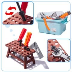 Töötuba koos tööriistadega, 48 tk hind ja info | Poiste mänguasjad | kaup24.ee