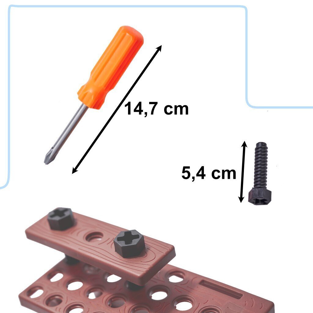 Töötuba koos tööriistadega, 48 tk hind ja info | Poiste mänguasjad | kaup24.ee