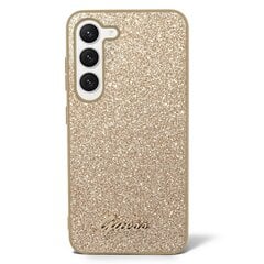 Guess PC|TPU Glitter Flakes Metal Logo Case for Samsung Galaxy S23+ Gold цена и информация | Чехлы для телефонов | kaup24.ee