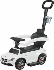 Толкатель автомобиля с ручкой Mercedes C63, белый цена и информация | Игрушки для малышей | kaup24.ee
