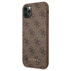Guess GUHCN65G4GFBR iPhone 11 Pro Max 6,5" brązowy|brown hard case 4G Metal Gold Logo hind ja info | Telefoni kaaned, ümbrised | kaup24.ee