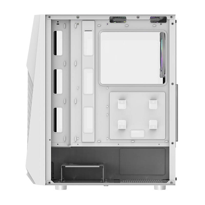 Darkflash DK150 Computer case with 3 fans (white) hind ja info | Arvutikorpused | kaup24.ee