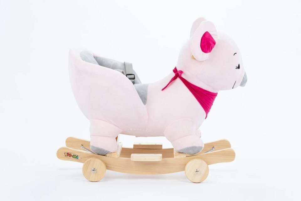 Pehme kiikuv mänguasi Hiir, roosa цена и информация | Imikute mänguasjad | kaup24.ee