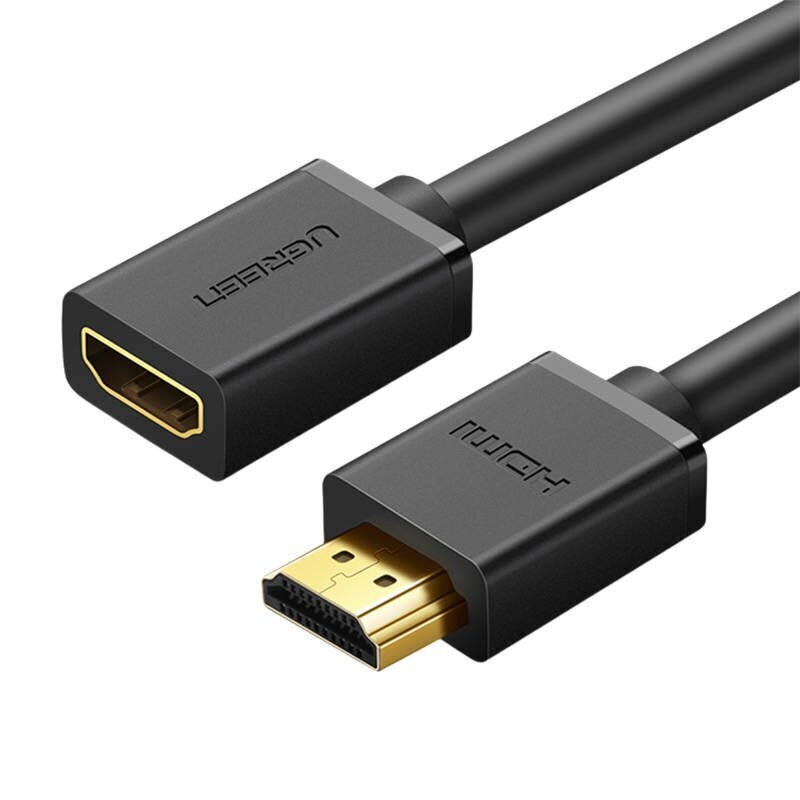 UGREEN HDMI Male to Female Cable 3m (Black) цена и информация | Kaablid ja juhtmed | kaup24.ee