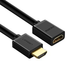 UGREEN HDMI Male to Female Cable 3m (Black) цена и информация | Кабели и провода | kaup24.ee