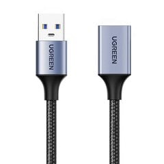 UGREEN Extension Cable USB 3.0, male USB to female USB, 0.5m (black) цена и информация | Кабели и провода | kaup24.ee