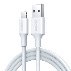 Cable Lightning to USB UGREEN 2.4A US155, 1.5m (white) hind ja info | Kaablid ja juhtmed | kaup24.ee