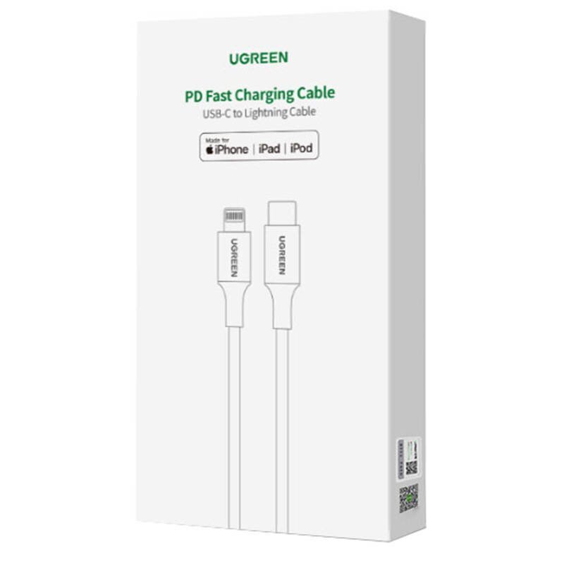 Cable Lightning to USB-C UGREEN PD 3A US304, 1.5m цена и информация | Kaablid ja juhtmed | kaup24.ee