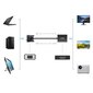Ugreen cable adapter cable VGA (male) - HDMI (female) 0.15m black (CM513) цена и информация | USB jagajad, adapterid | kaup24.ee