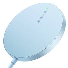 Baseus Simple Mini3 Magnetic Wireless Charger 15W (Blue) hind ja info | Mobiiltelefonide laadijad | kaup24.ee