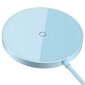 Baseus Simple Mini3 Magnetic Wireless Charger 15W (Blue) hind ja info | Mobiiltelefonide laadijad | kaup24.ee