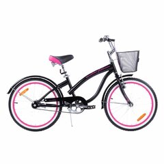 Велосипед TOMABIKE 18" черный с розовым цена и информация | Велосипеды | kaup24.ee