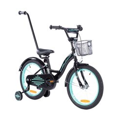 Jalgratas TOMABIKE 18" must, türkiissinine hind ja info | Jalgrattad | kaup24.ee