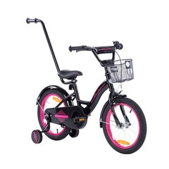 Jalgratas TOMABIKE 16" must ja roosa цена и информация | Велосипеды | kaup24.ee