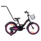 Jalgratas TOMABIKE 16" must ja roosa hind ja info | Jalgrattad | kaup24.ee