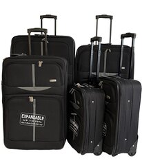 Очень маленький дорожный чемодан Airtex Worldline черный, 521/XS цена и информация | Чемоданы, дорожные сумки | kaup24.ee