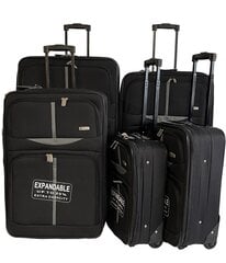 Маленький дорожный чемодан Airtex Worldline черный, 521/S цена и информация | Чемоданы, дорожные сумки | kaup24.ee