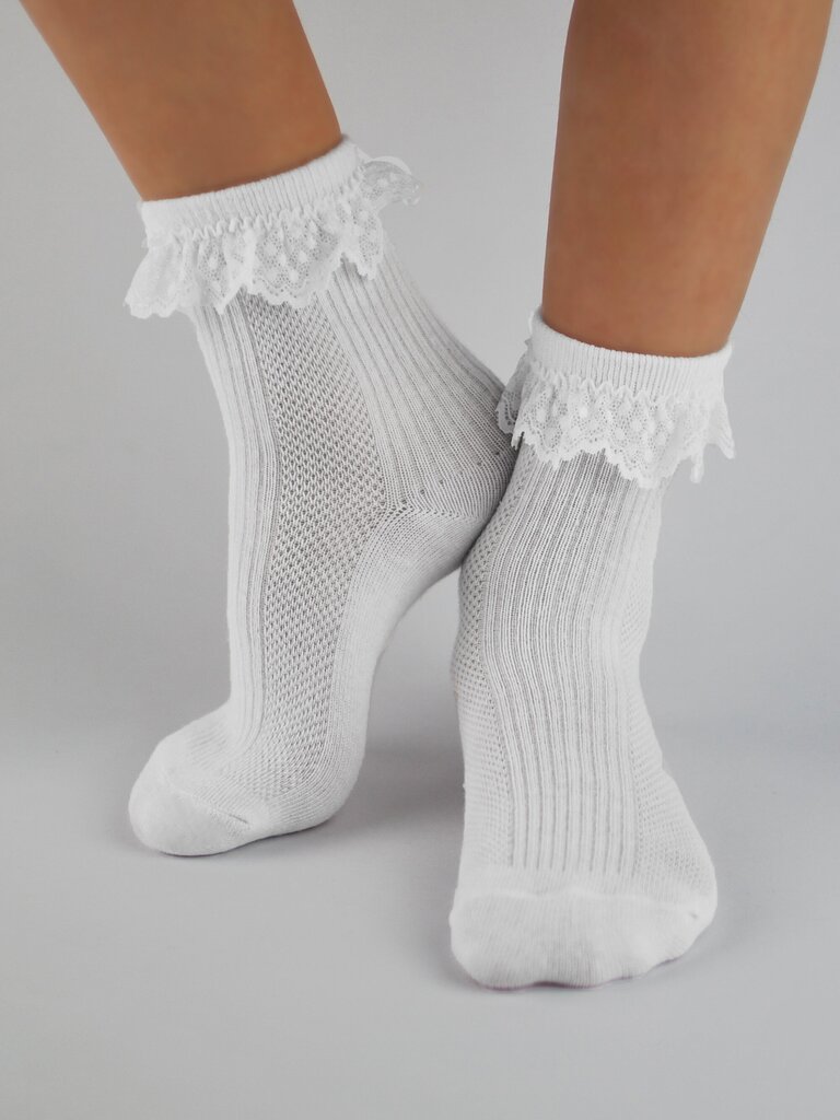Sokid tüdrukutele, valge hind ja info | Beebi sokid ja sukkpüksid | kaup24.ee