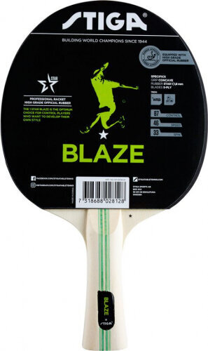 Stiga Blaze ping pong racket hind ja info | Lautennise reketid ja reketi kotid | kaup24.ee