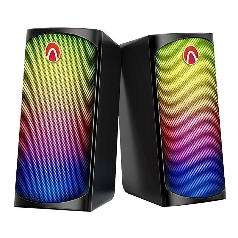 2.0 computer speakers for gamers Blitzwolf AA-GCR3, Bluetooth 5.0, RGB, AUX hind ja info | Kõlarid | kaup24.ee