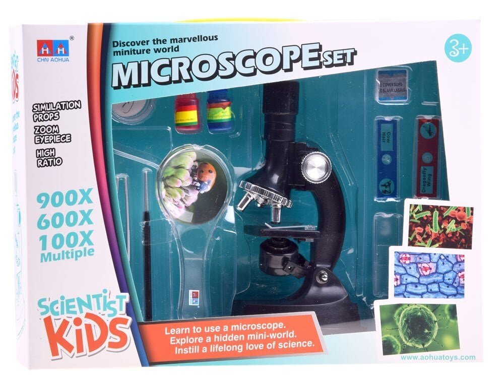 Laste mikroskoop koos tarvikutega цена и информация | Arendavad mänguasjad | kaup24.ee