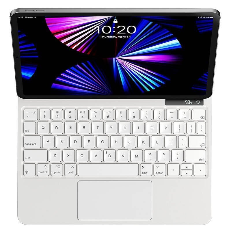 Baseus Brilliance PRO case with keyboard forIpad 10, 10.9" (white) цена и информация | Tahvelarvuti kaaned ja kotid | kaup24.ee