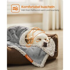 Feandrea PPB040G01 одеяло для собак, серое цена и информация | Лежаки, домики | kaup24.ee