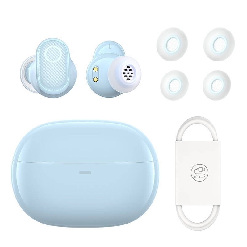 Wireless headphones Baseus Bowie WM05 TWS, Bluetooth 5.0 (blue) hind ja info | Kõrvaklapid | kaup24.ee