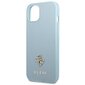 Guess GUHCP13MPS4MB iPhone 13 6,1" niebieski|blue hardcase Saffiano 4G Small Metal Logo цена и информация | Telefoni kaaned, ümbrised | kaup24.ee