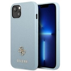 Guess GUHCP13SPS4MB iPhone 13 mini 5,4" niebieski|blue hardcase Saffiano 4G Small Metal Logo hind ja info | Telefoni kaaned, ümbrised | kaup24.ee
