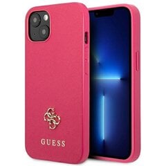 Guess GUHCP13SPS4MF iPhone 13 mini 5,4" różowy|pink hardcase Saffiano 4G Small Metal Logo hind ja info | Telefoni kaaned, ümbrised | kaup24.ee