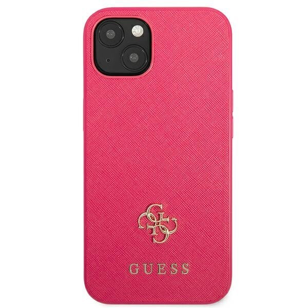 Guess GUHCP13SPS4MF iPhone 13 mini 5,4" różowy|pink hardcase Saffiano 4G Small Metal Logo цена и информация | Telefoni kaaned, ümbrised | kaup24.ee