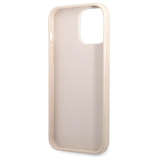 Guess GUHCP13XP4TPP iPhone 13 Pro Max 6,7" różowy|pink hardcase 4G Triangle Logo Cardslot hind ja info | Telefoni kaaned, ümbrised | kaup24.ee