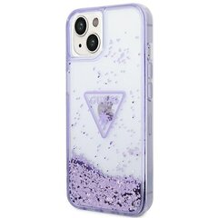Guess GUHCP14MLFCTPU iPhone 14 Plus 6,7" fioletowy|purple hardcase Liquid Glitter Palm Collection hind ja info | Telefoni kaaned, ümbrised | kaup24.ee