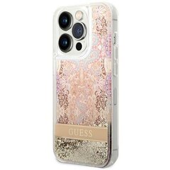 Guess GUHCP14XLFLSD iPhone 14 Pro Max 6,7" złoty|gold hardcase Paisley Liquid Glitter цена и информация | Чехлы для телефонов | kaup24.ee