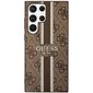 Guess GUHCS23LP4RPSW S23 Ultra S918 brązowy|brown hardcase 4G Printed Stripe hind ja info | Telefoni kaaned, ümbrised | kaup24.ee