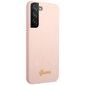 Guess GUHCS23SLSLMGPP S23 S911 różowy|pink hardcase Silicone Script Metal Logo hind ja info | Telefoni kaaned, ümbrised | kaup24.ee