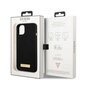 Guess GUHMP13SSPLK iPhone 13 mini 5,4" czarny|black hard case Silicone Logo Plate MagSafe цена и информация | Telefoni kaaned, ümbrised | kaup24.ee