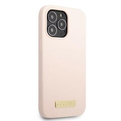 Guess GUHMP13XSPLP iPhone 13 Pro Max 6,7" różowy|pink hard case Silicone Logo Plate MagSafe цена и информация | Чехлы для телефонов | kaup24.ee