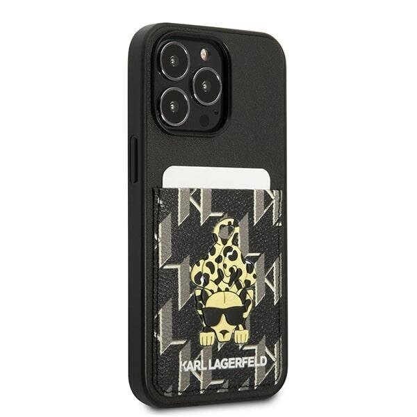 Karl Lagerfeld KLHCP13LCANCNK iPhone 13 Pro | 13 6,1" hardcase czarny|black Karlimals Cardslot hind ja info | Telefoni kaaned, ümbrised | kaup24.ee