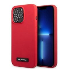 Karl Lagerfeld KLHCP13LSLMP1R iPhone 13 Pro | 13 6,1" hardcase czerwony|red Silicone Plaque hind ja info | Telefoni kaaned, ümbrised | kaup24.ee