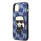 Karl Lagerfeld KLHCP13SPMNIKBL iPhone 13 mini 5,4" hardcase niebieski|blue Monogram Ikonik Patch цена и информация | Telefoni kaaned, ümbrised | kaup24.ee