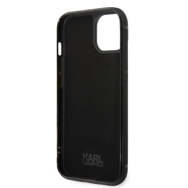 Karl Lagerfeld KLHCP14MCSSK iPhone 14 Plus 6,7" hardcase czarny|black Signature Logo Cardslot цена и информация | Telefoni kaaned, ümbrised | kaup24.ee