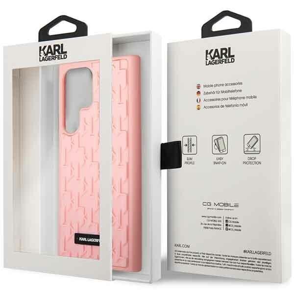 Karl Lagerfeld KLHCS23LRUPKLPP S23 Ultra S918 hardcase różowy|pink 3D Monogram hind ja info | Telefoni kaaned, ümbrised | kaup24.ee